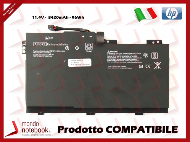 Batteria Compatibile Alta Qualit Hp Zbook G Wh V Mah